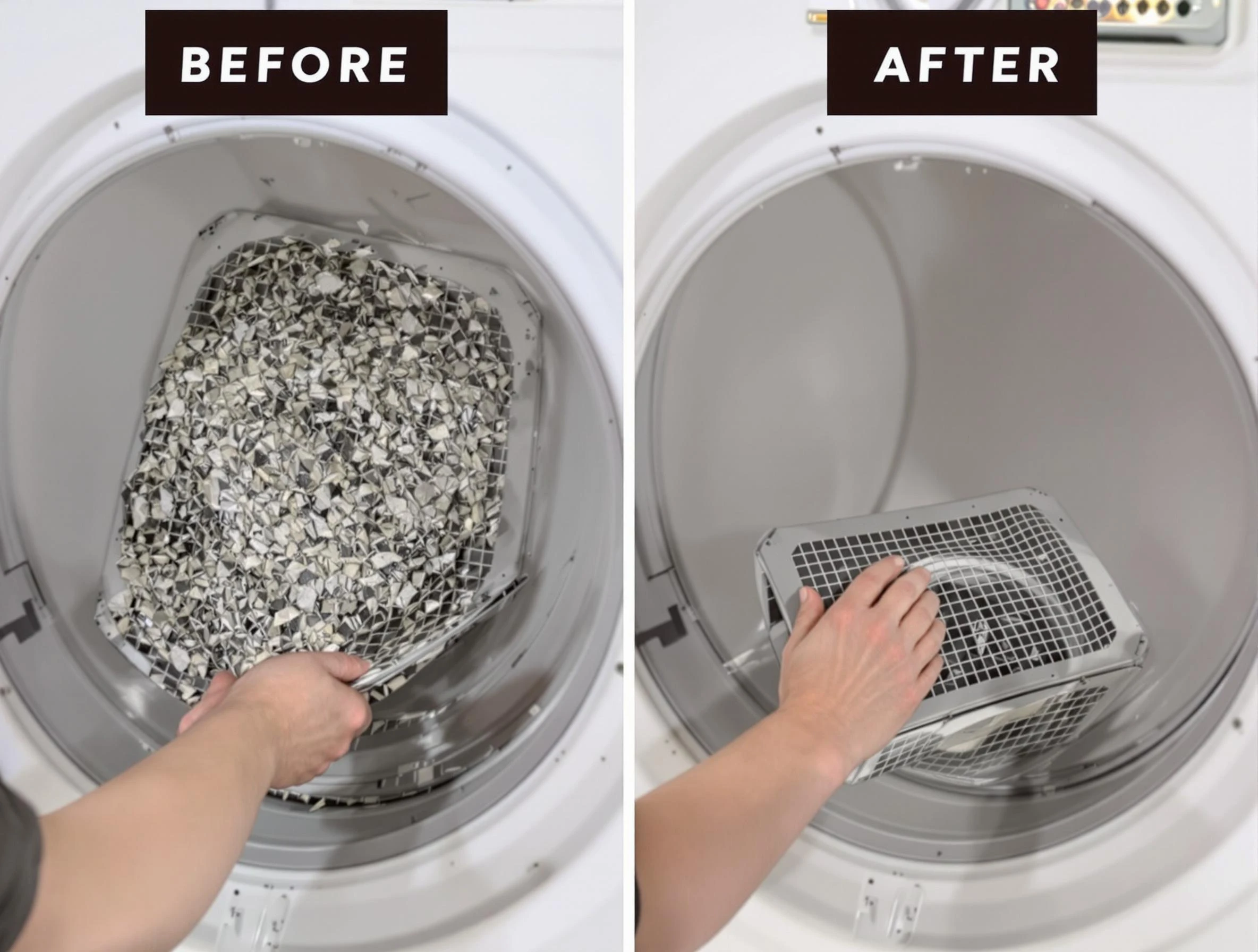 Professional lint trap cleaning by Monroeville Dryer Vent Cleaning in Monroeville